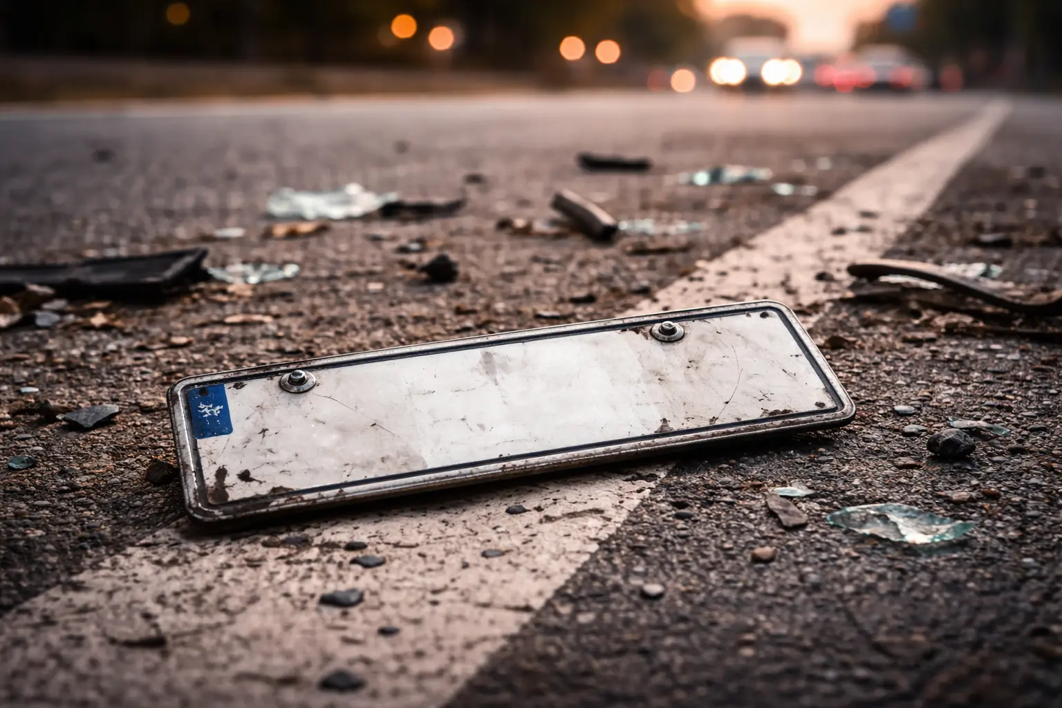 Damaged Number Plate UAE