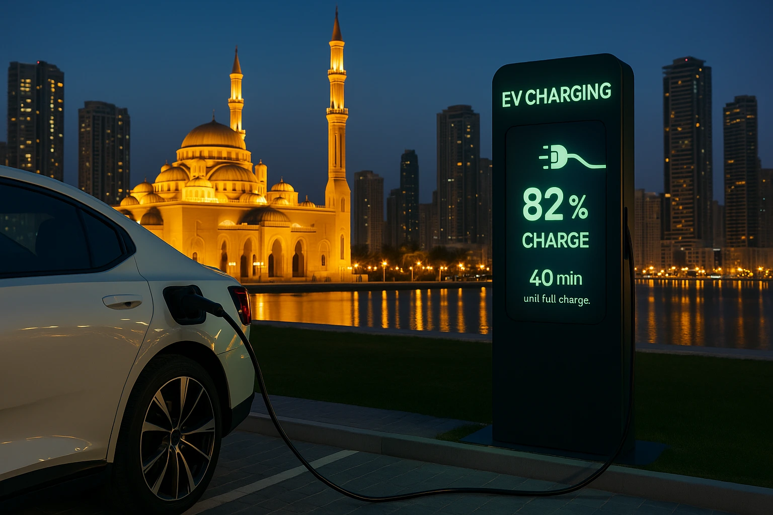 Sharjah Sustainable City EV Station UAE