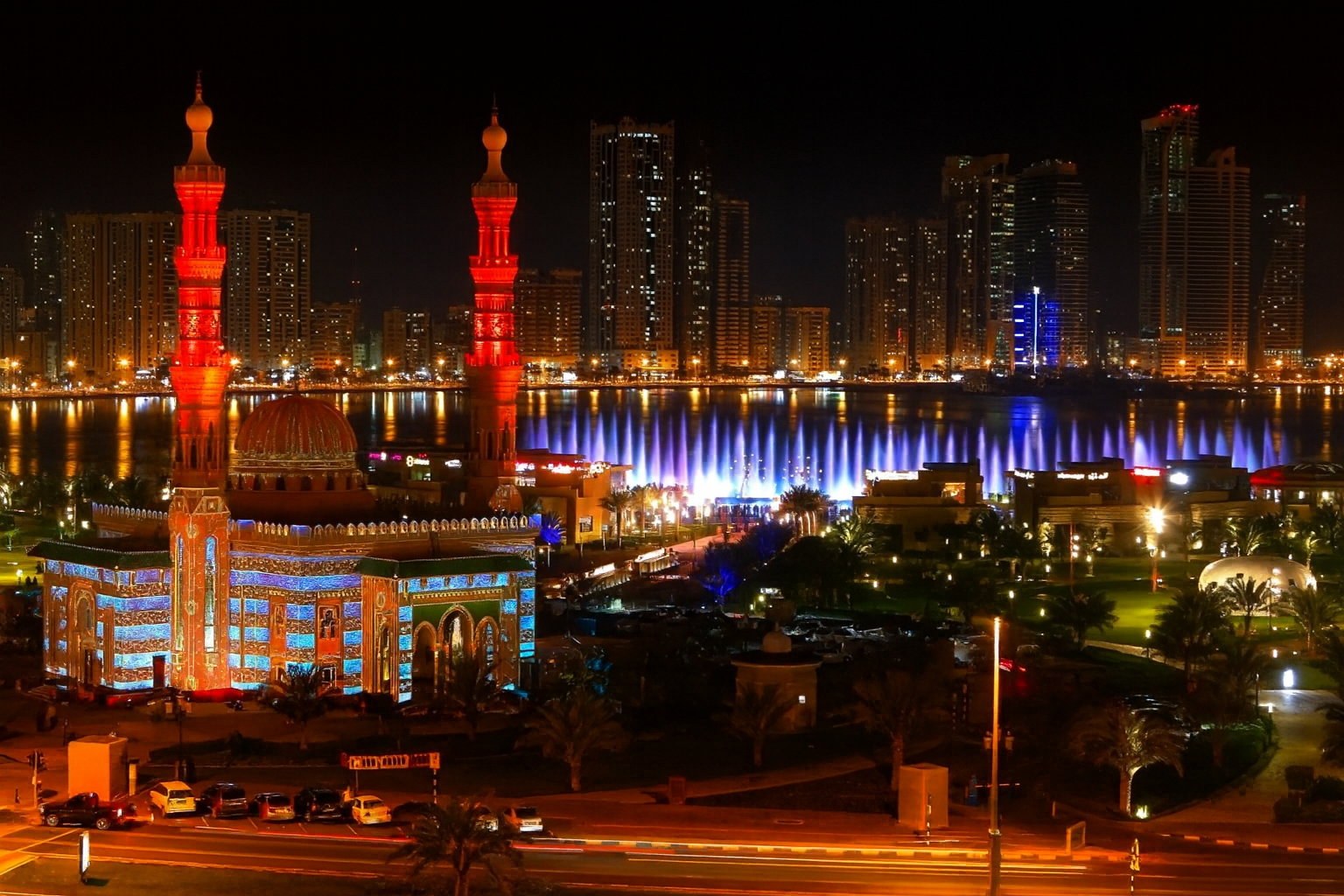 SEWA EV charging point in waterfront in Sharjah