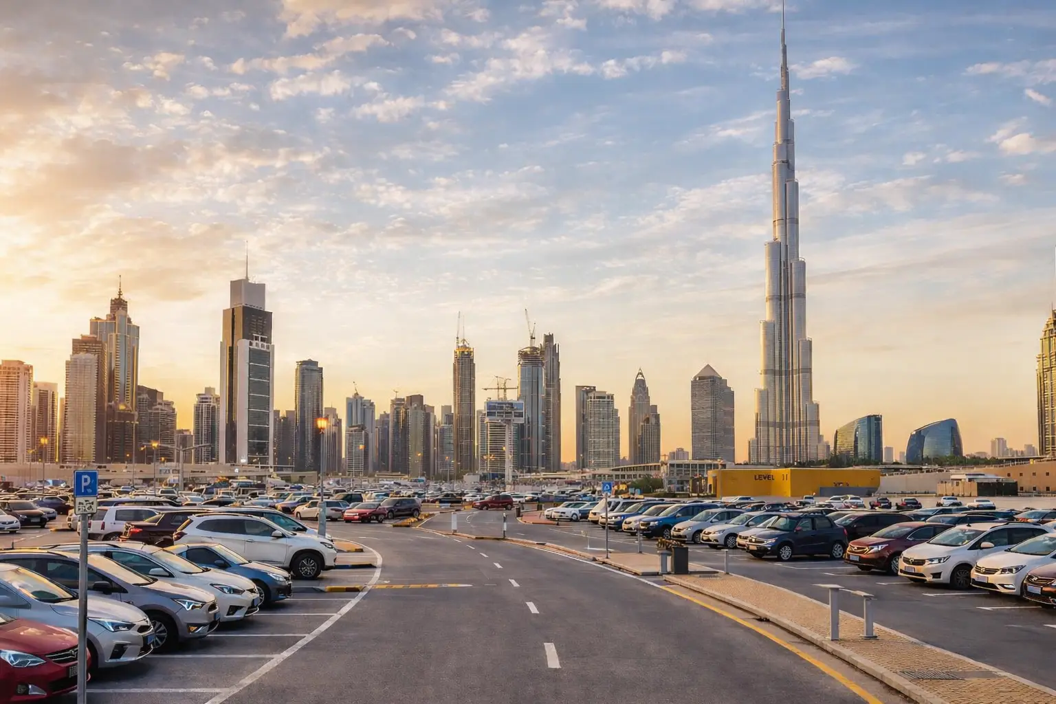 Dubai Car Parking Area